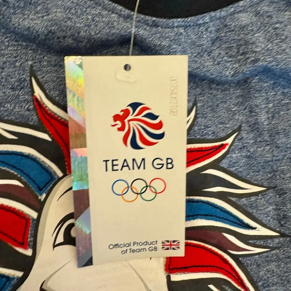 Olympics Team GB Lion T-Shirt Kid's 3/4 NWT